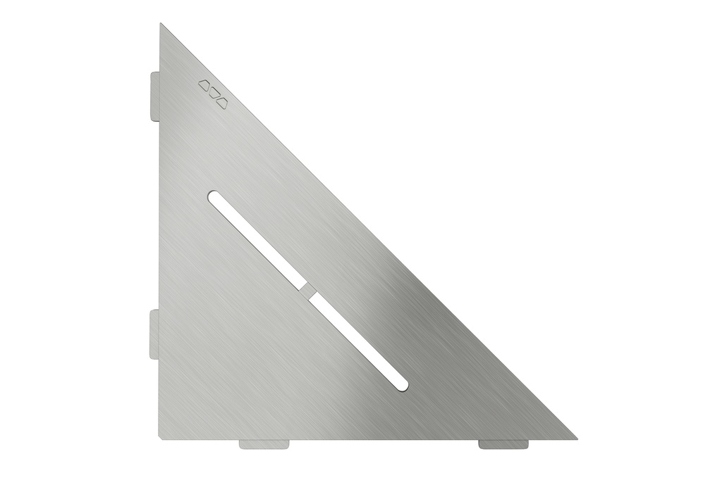 Schluter - Tablette "Pure" triangulaire d'angle 210x210mm Shelf-E-S1 - Inox brossé