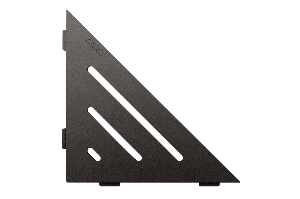 Schluter - Tablette "Wave" triangulaire d'angle 210x210mm Shelf-E-S1 - Anthracite structuré