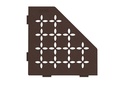 Schluter - Tablette "Floral" pentagonale d'angle 195x195mm Shelf-E-S2 - Bronze structuré