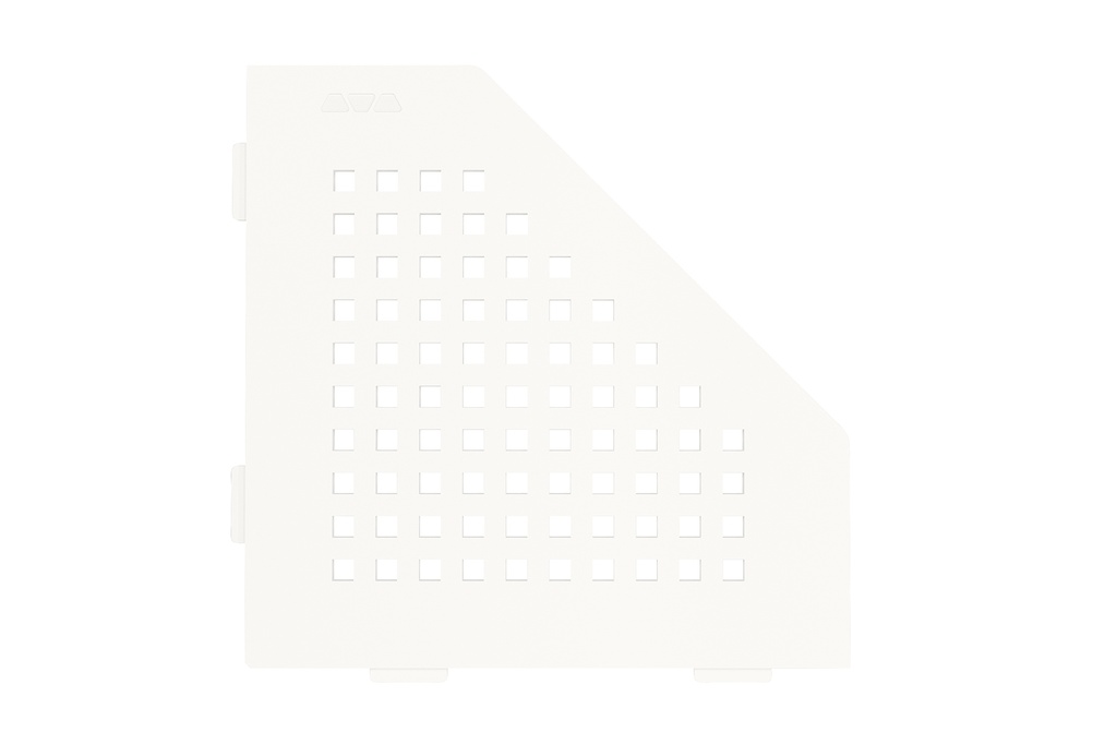 Schluter - Tablette "Square" pentagonale d'angle 195x195mm Shelf-E-S2 - Blanc satiné