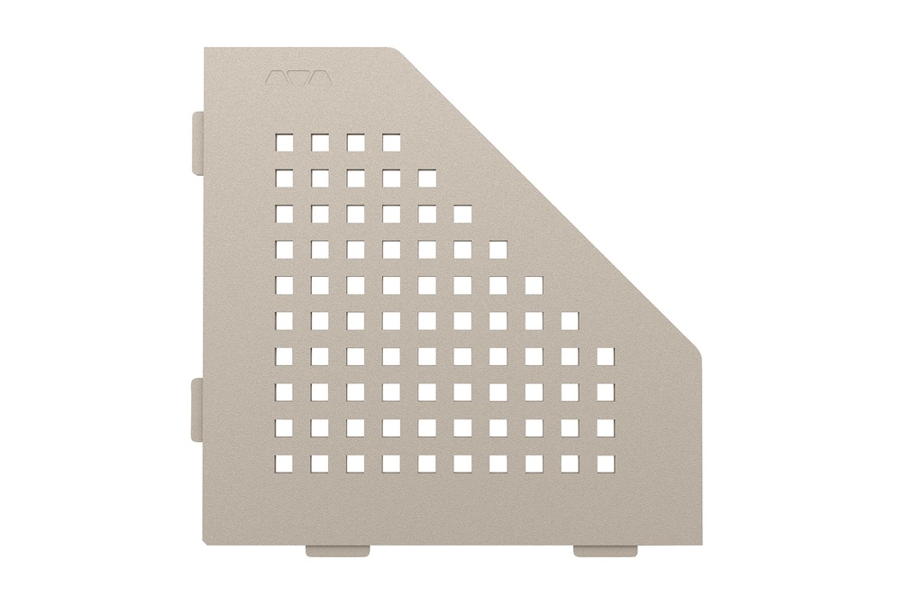 Schluter - Tablette "Square" pentagonale d'angle 195x195mm Shelf-E-S2 - Sable structuré