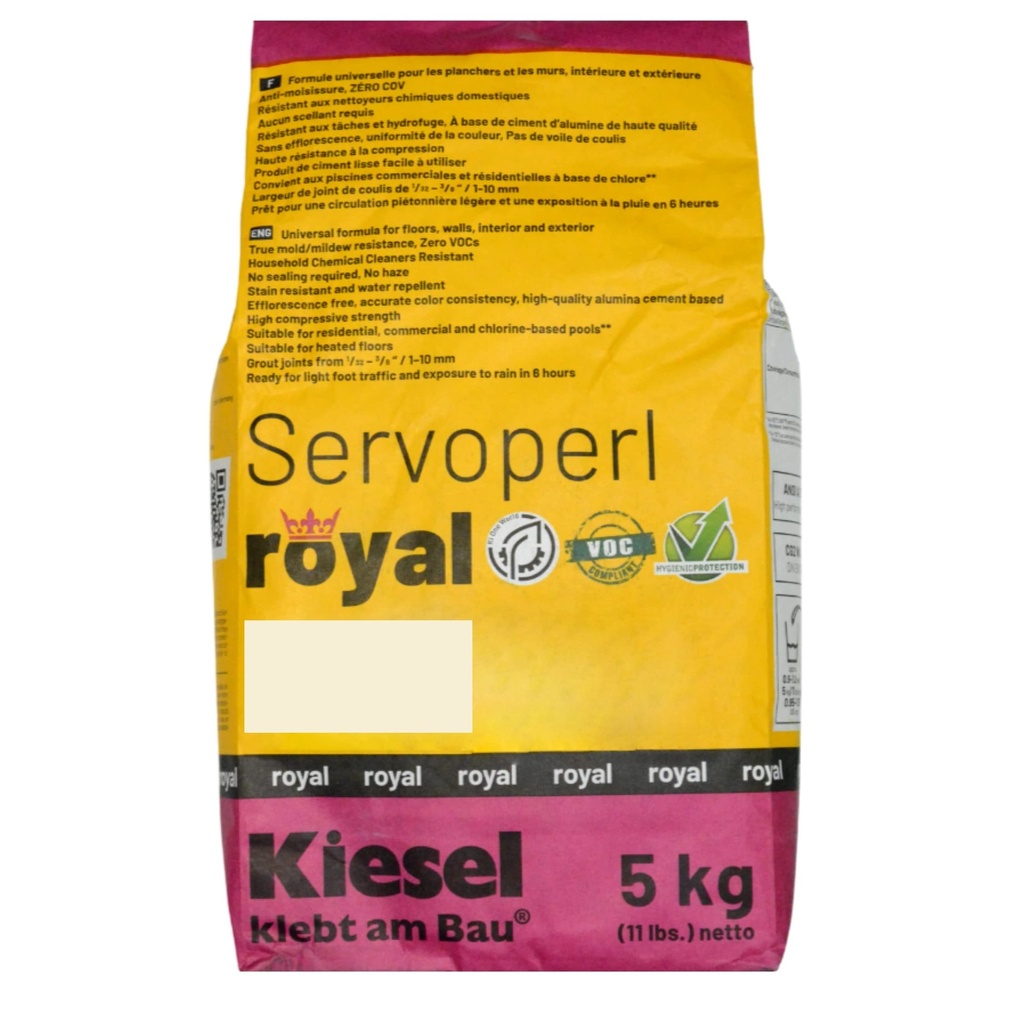 Mortier à joint Servoperl Royal Jasmin 5kg