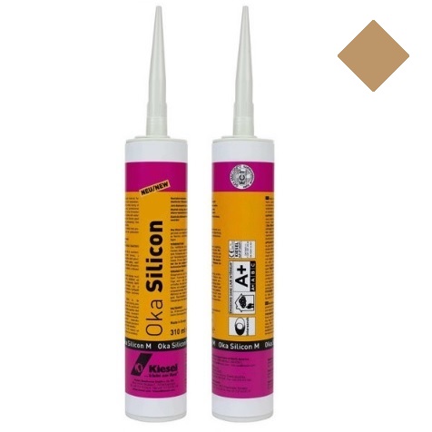 [60025] Mastic siliconé Elastomère 'Oka' Silicon Brun clair 310ml